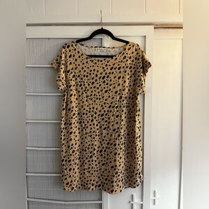 Fighting eel leopard T-shirt dress